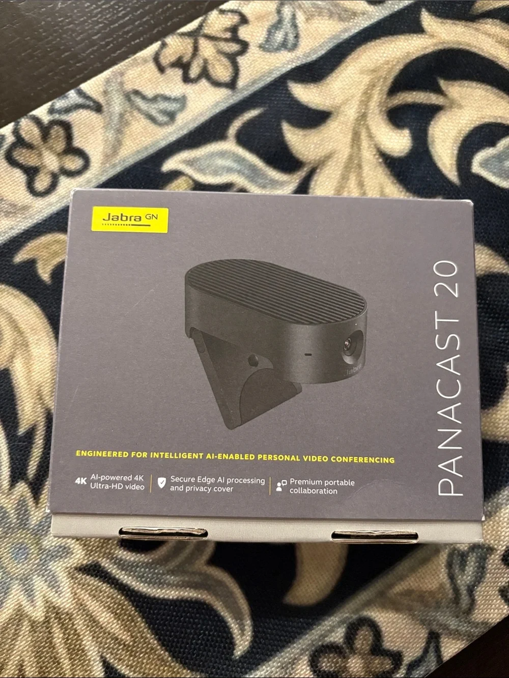 Jabra PanaCast 20 4K AI Webcam New in Box Video Conferencing Camera Zoom Teams